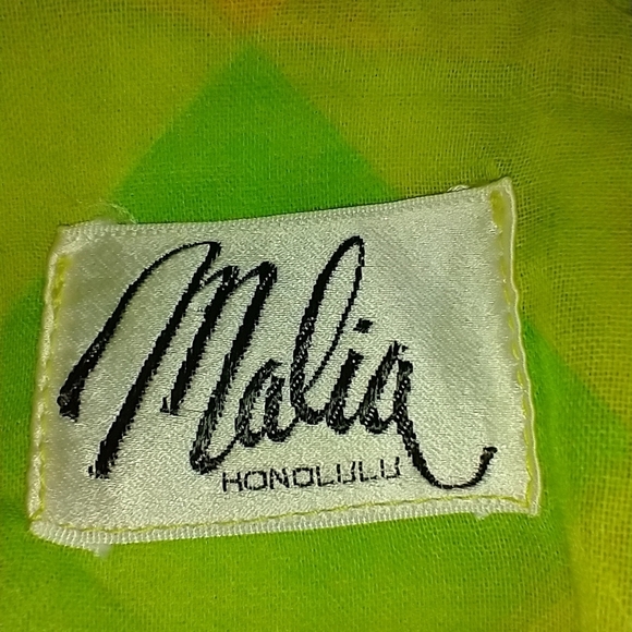 VINTAGE MALIA HAWAIIAN DRESS - Picture 4 of 6